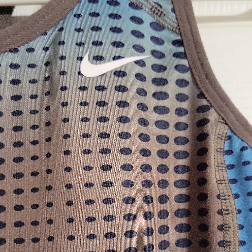 Nike Blue and Brown Tank Top - Picture 2 of 6
